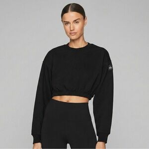 ALO CROP SWEATER | Devotion Crewneck • GREAT CONDITION WORN ONCE • Size S